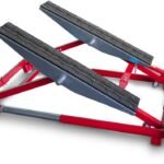 Bituxx Kipphebebühne Mobile Werkstatt Hebebühne Wagenheber Kurzhub PKW Lift bis 2000 kg 2T Rot