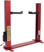 Für 1/14 1/10 1/8 1/6 RC Auto Zwei-Säulen-Hebebühne Garage Szenen Automatische Hebebühne Dual Motor Gantry Serie RC Zubehör(Red)