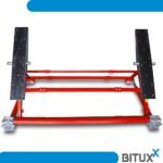 Bituxx Kipphebebühne Mobile Werkstatt Hebebühne Wagenheber Kurzhub PKW Lift bis 2000 kg 2T Rot