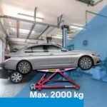 Bituxx Kipphebebühne Mobile Werkstatt Hebebühne Wagenheber Kurzhub PKW Lift bis 2000 kg 2T Rot
