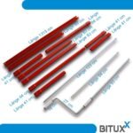 Bituxx Kipphebebühne Mobile Werkstatt Hebebühne Wagenheber Kurzhub PKW Lift bis 2000 kg 2T Rot