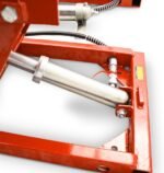 BITUXX 2 Stück hydraulik 2,7T Auto PKW KFZ Auffahrrampen Set mit Wagenheber hydraulisch Höhenverstellbar Wartungsrampe Hebebühne Rampe Auffahrrampe Auffahrbock Rot