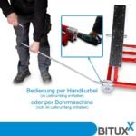 Bituxx Kipphebebühne Mobile Werkstatt Hebebühne Wagenheber Kurzhub PKW Lift bis 2000 kg 2T Rot