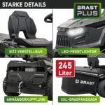 BRAST Benzin-Rasentraktor mit 12,5 PS und 98 cm XXL-Schnittbreite für große Flächen bis 5.000 m² – Bild 6