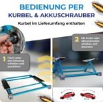 BITUXX Kipphebebühne 3T Mobile Werkstatt Hebebühne Wagenheber Kurzhub PKW Lift bis 3000 kg