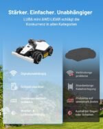 MAMMOTION LUBA mini AWD Mähroboter ohne Kabel für 1500 m² mit 80% Steigfähigkeit – Bild 10