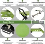 TRUTZHOLM Auffahrrampe hydraulisch höhenverstellbar Tragkraft 1360 kg Breite je Hebeplattform 34 cm doppelte Hebebühne Wagenheber Car Lift Scherenheber Montagerampe KFZ Rampe Auffahrbock schwarz/grün