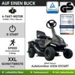 BRAST Benzin-Rasentraktor TÜV-geprüft mit 7 PS und 61 cm Schnittbreite – Bild 7