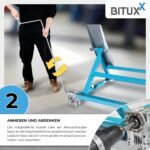 BITUXX Kipphebebühne 3T Mobile Werkstatt Hebebühne Wagenheber Kurzhub PKW Lift bis 3000 kg