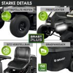 BRAST Benzin-Rasentraktor TÜV-geprüft mit 7 PS und 61 cm Schnittbreite – Bild 6