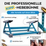 BITUXX Kipphebebühne 3T Mobile Werkstatt Hebebühne Wagenheber Kurzhub PKW Lift bis 3000 kg