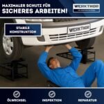 hydraulische Auffahrrampe PKW - [2er Set] Auffahrrampen mit Sicherheits-/ Überdruckventil [