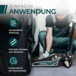 CargoVA Wagenheber Hydraulisch 3T - TÜV Zertifiziert 75-505 mm Hubhöhe, Wagenheber SUV inkl Gummiauflage, Profi Rangierwagenheber Hydraulischer perfekt für die Heimwerkstatt