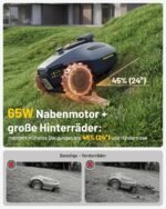 MAMMOTION YUKA mini 2 Mähroboter ohne Kabel für 500 m² mit AI TrueVision & RWD für 45% Steigung – Bild 7