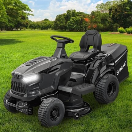 BRAST Benzin-Rasentraktor mit 12,5 PS und 98 cm XXL-Schnittbreite für große Flächen bis 5.000 m²