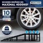 hydraulische Auffahrrampe PKW - [2er Set] Auffahrrampen mit Sicherheits-/ Überdruckventil [