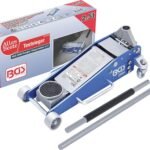 BGS 2889 | Rangier-Wagenheber | 2,5 t | hydraulisch | Hubhöhe 100-460 mm | Aluminium-Stahl-Konstruktion | Hydraulik mit Doppelhubkolben