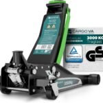 CargoVA Wagenheber Hydraulisch 3T - TÜV Zertifiziert 75-505 mm Hubhöhe, Wagenheber SUV inkl Gummiauflage, Profi Rangierwagenheber Hydraulischer perfekt für die Heimwerkstatt