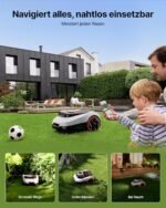 Segway Navimow i208 Mähroboter ohne Kabel für 800 m² mit LiDAR & Geländereifen für 45% Steigung – Bild 4