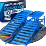 hydraulische Auffahrrampe PKW - [2er Set] Auffahrrampen mit Sicherheits-/ Überdruckventil [