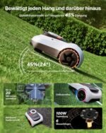 Segway Navimow i208 Mähroboter ohne Kabel für 800 m² mit LiDAR & Geländereifen für 45% Steigung – Bild 6