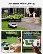 Segway Navimow i208 Mähroboter ohne Kabel für 800 m² mit LiDAR & Geländereifen für 45% Steigung – Bild 2