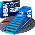 hydraulische Auffahrrampe PKW - [2er Set] Auffahrrampen mit Sicherheits-/ Überdruckventil [