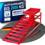 hydraulische Auffahrrampe PKW - [2er Set] Auffahrrampen mit Sicherheits-/ Überdruckventil [